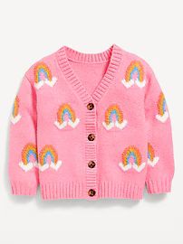 Printed Button-Front Cardigan Sweater for Toddler Girls | Old Navy (US)