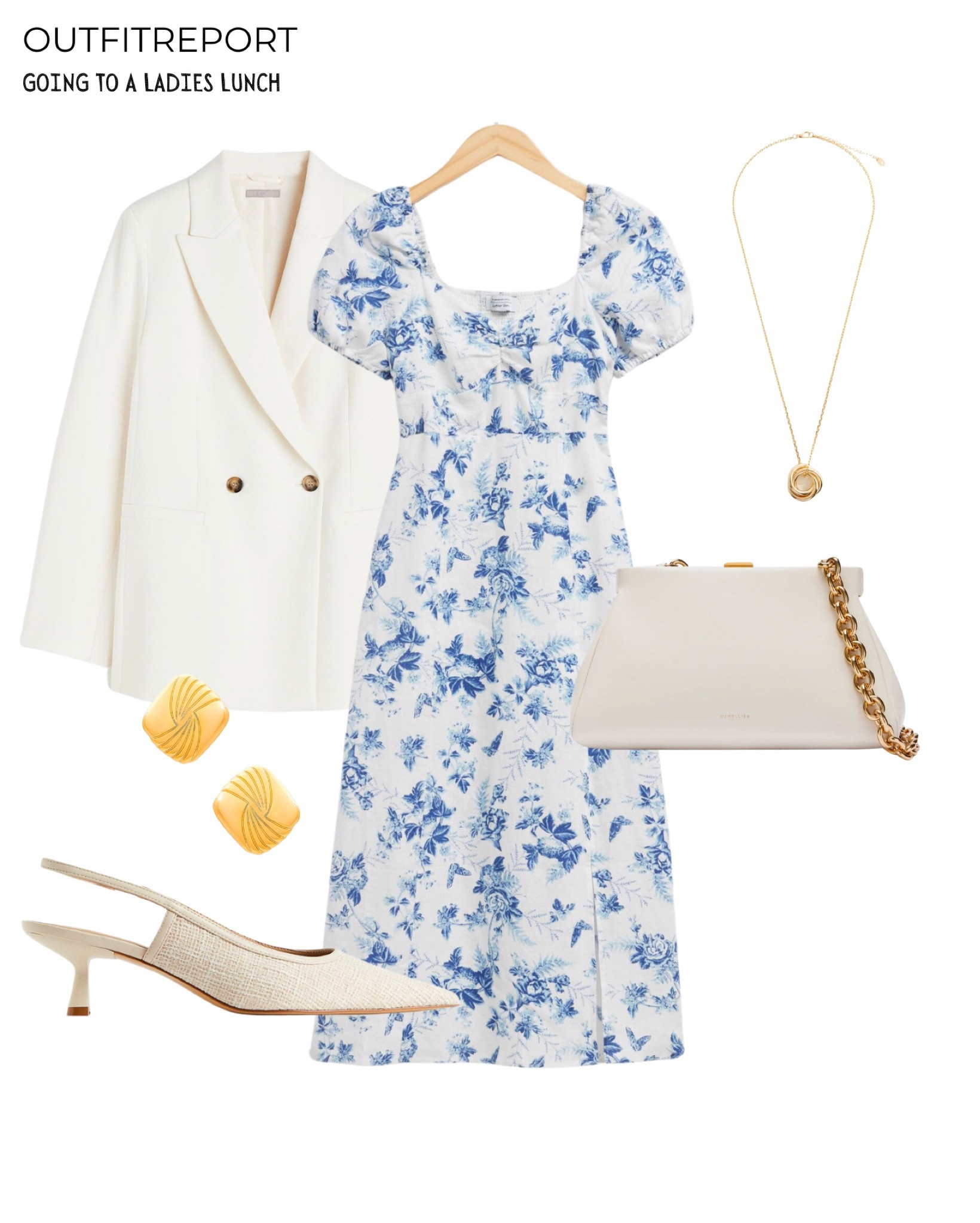 Maxi dress white blazer spring outfit white heels 

#LTKshoecrush #LTKitbag #LTKSpringSale
