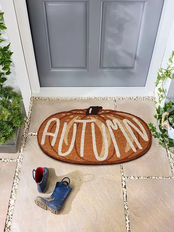 Very Home Autumn Shaped Pumpkin Doormat 40x60 | Very (UK)