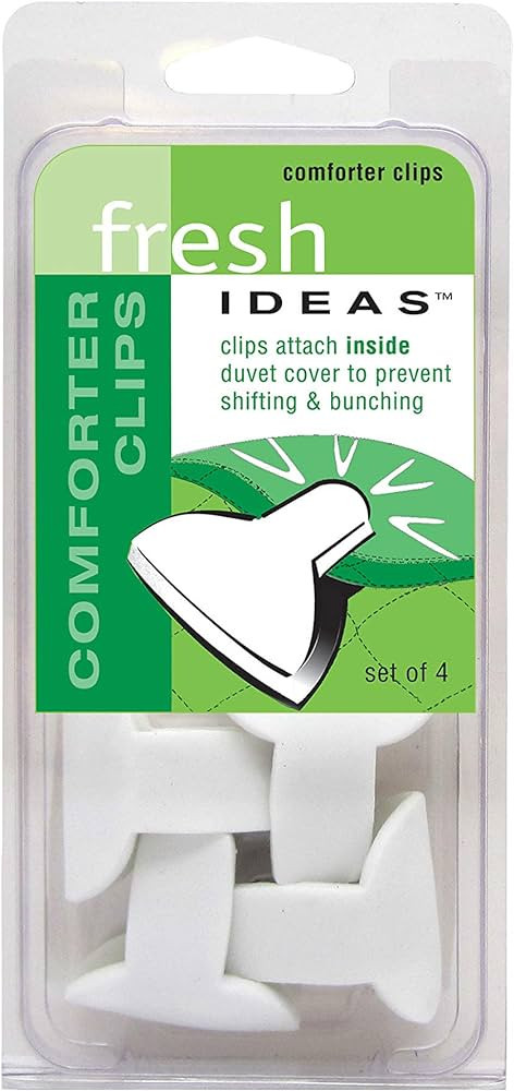 FRESH IDEAS Padded Clips – Blanket Fasteners Prevents Comforters from Shifting Inside Duvet Cov... | Amazon (US)