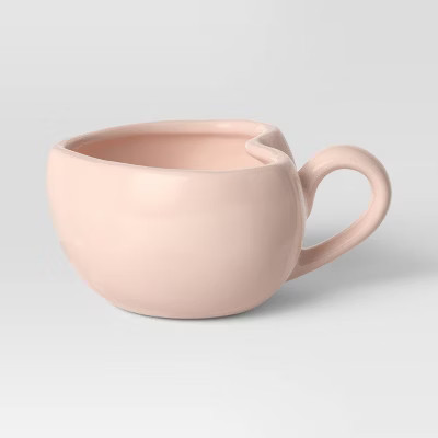 9.8 fl oz Stoneware Figural Latte Heart Mug - Threshold™ | Target