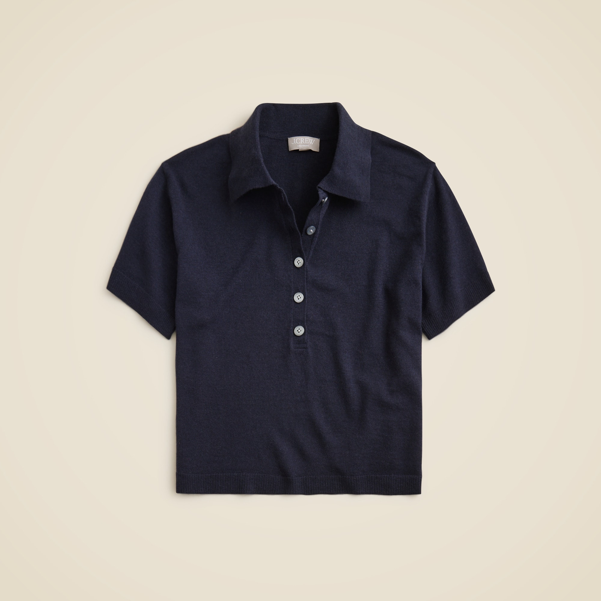 Featherweight cashmere short-sleeve sweater-polo | J. Crew US
