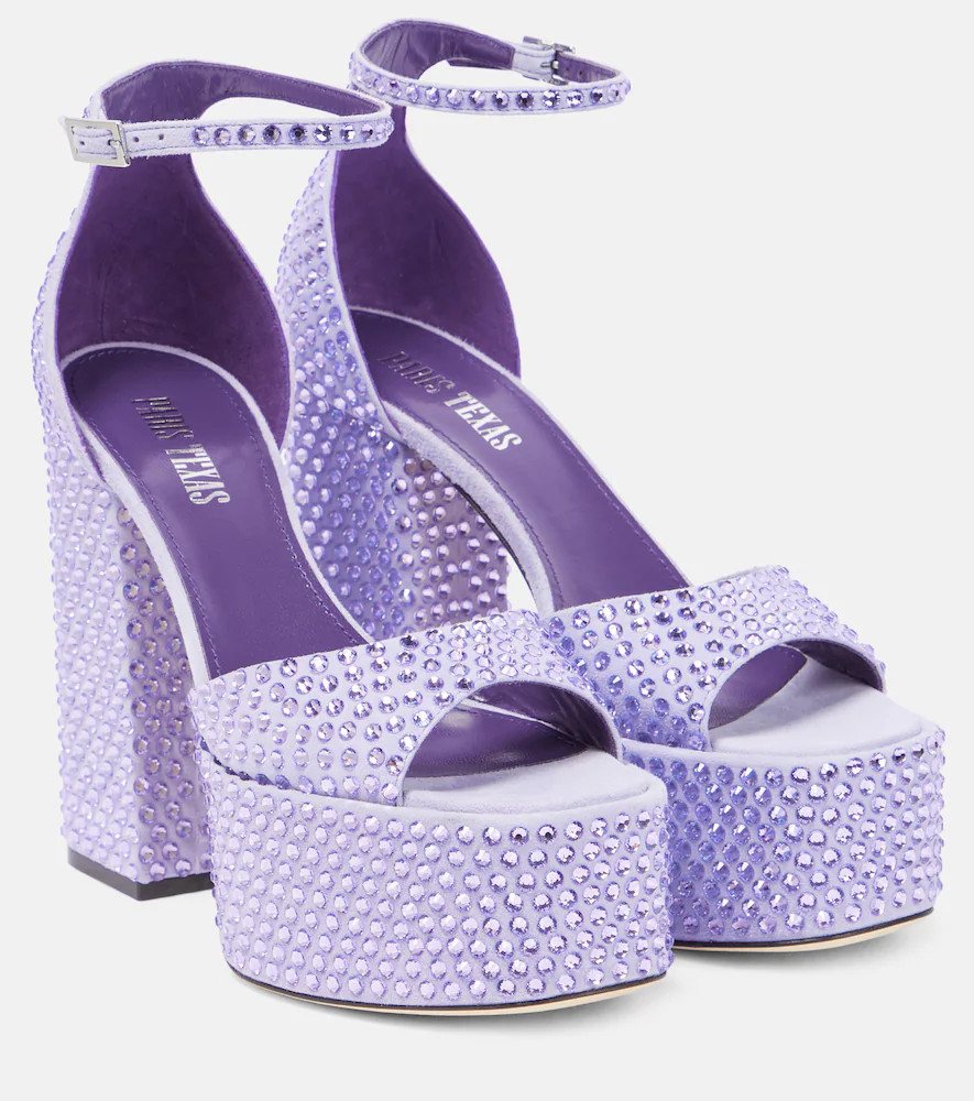 Paris Texas Holly Tatiana embellished leather platform sandals | Mytheresa (US/CA)