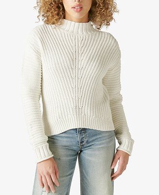 Lucky Brand Textured Turtleneck Sweater & Reviews - Sweaters - Women - Macy's | Macys (US)