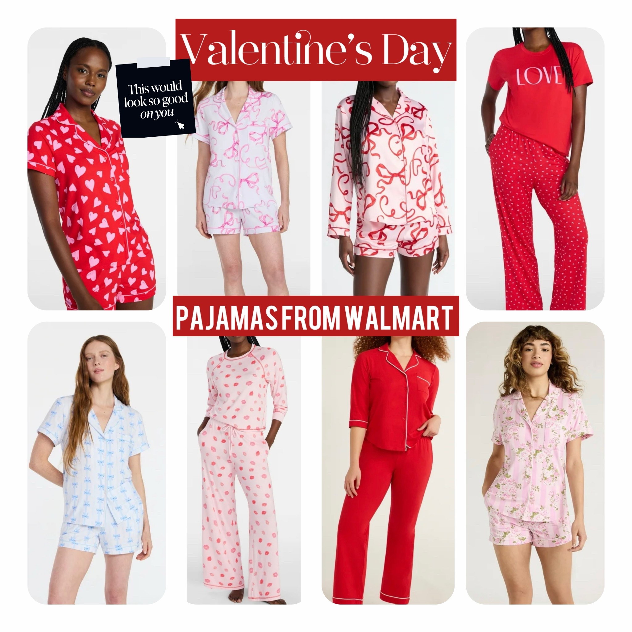 Gather the girls because we’re having a Galentine’s Day’s pajama party 🎉. Cute and soft, all from #Walmart🩷💋 

#LTKSeasonal #LTKootd #LTKSaleAlert