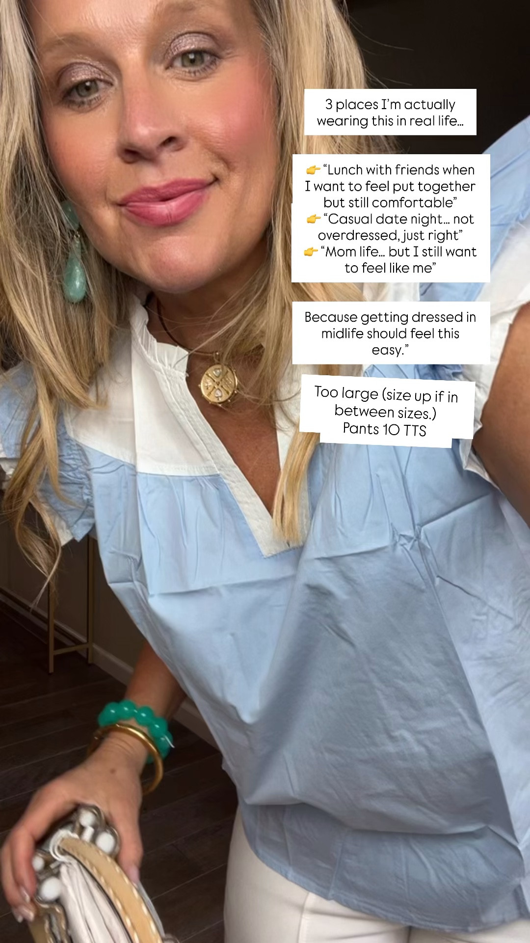 fashion, midlife style, midsize fashion and luxury looks for less

This is the kind of outfit I come back to again and again…

Not because it’s trendy.
Not because it’s perfect.

But because it works.

For lunch with friends when I want to feel put together…
For a casual date night when I want to feel a little elevated…
For everyday mom life when I still want to feel like me.

And the reason it works isn’t random — it’s strategy:

✔️ Lift → a little structure up top
✔️ Release → nothing clinging through the middle
✔️ Lengthen → clean lines that elongate

That’s the difference.

Not tighter.
Not oversized.
Just intentional.

Save this for the next time you’re standing in your closet thinking
“nothing feels right” 🤍

👯‍♀️ share with someone who needs this too

Helping you look good, feel good
Lindsey


#LTKOver40 #LTKMidsize #LTKPlusSize