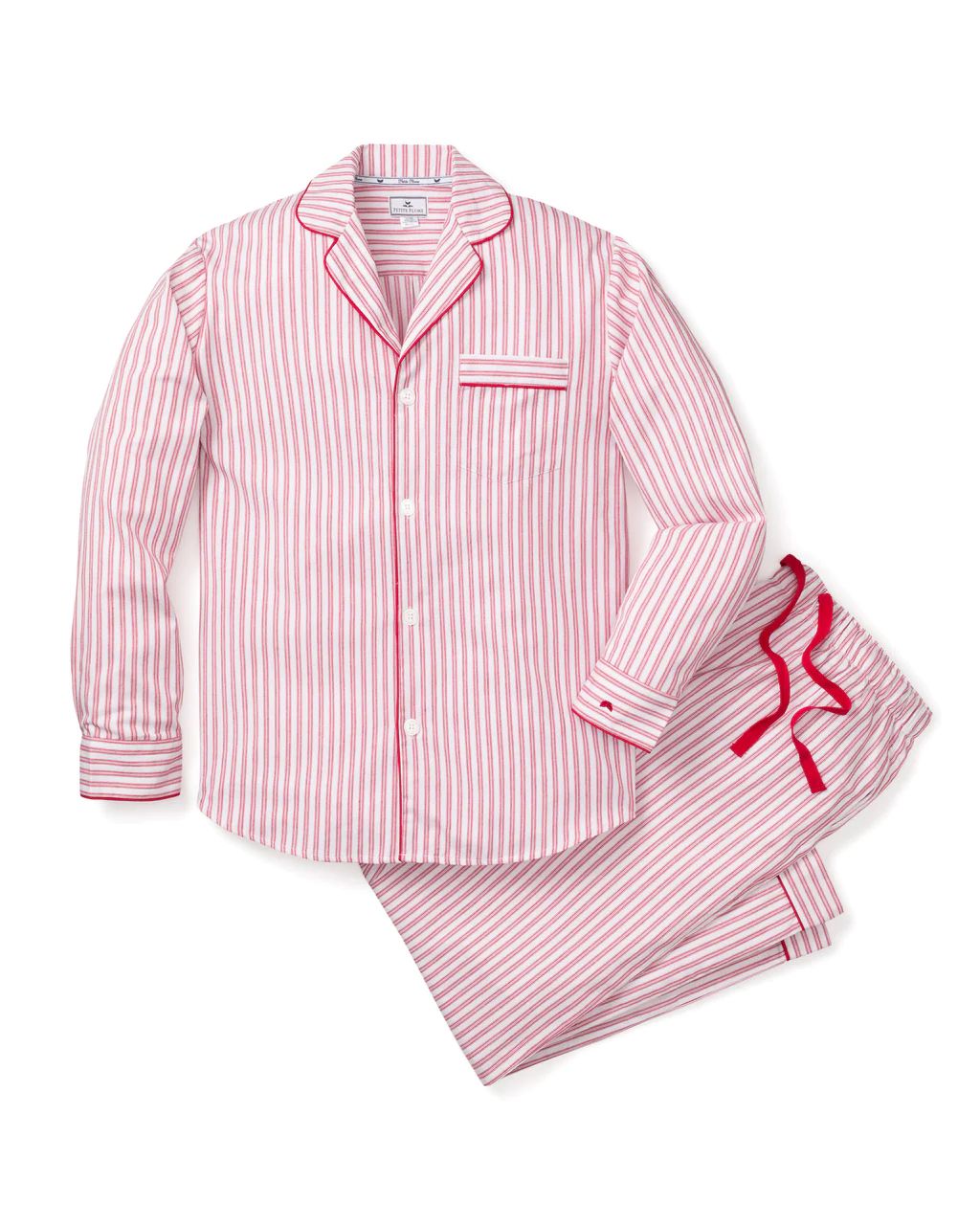 Men's Antique Red Ticking Pajama Set | Petite Plume