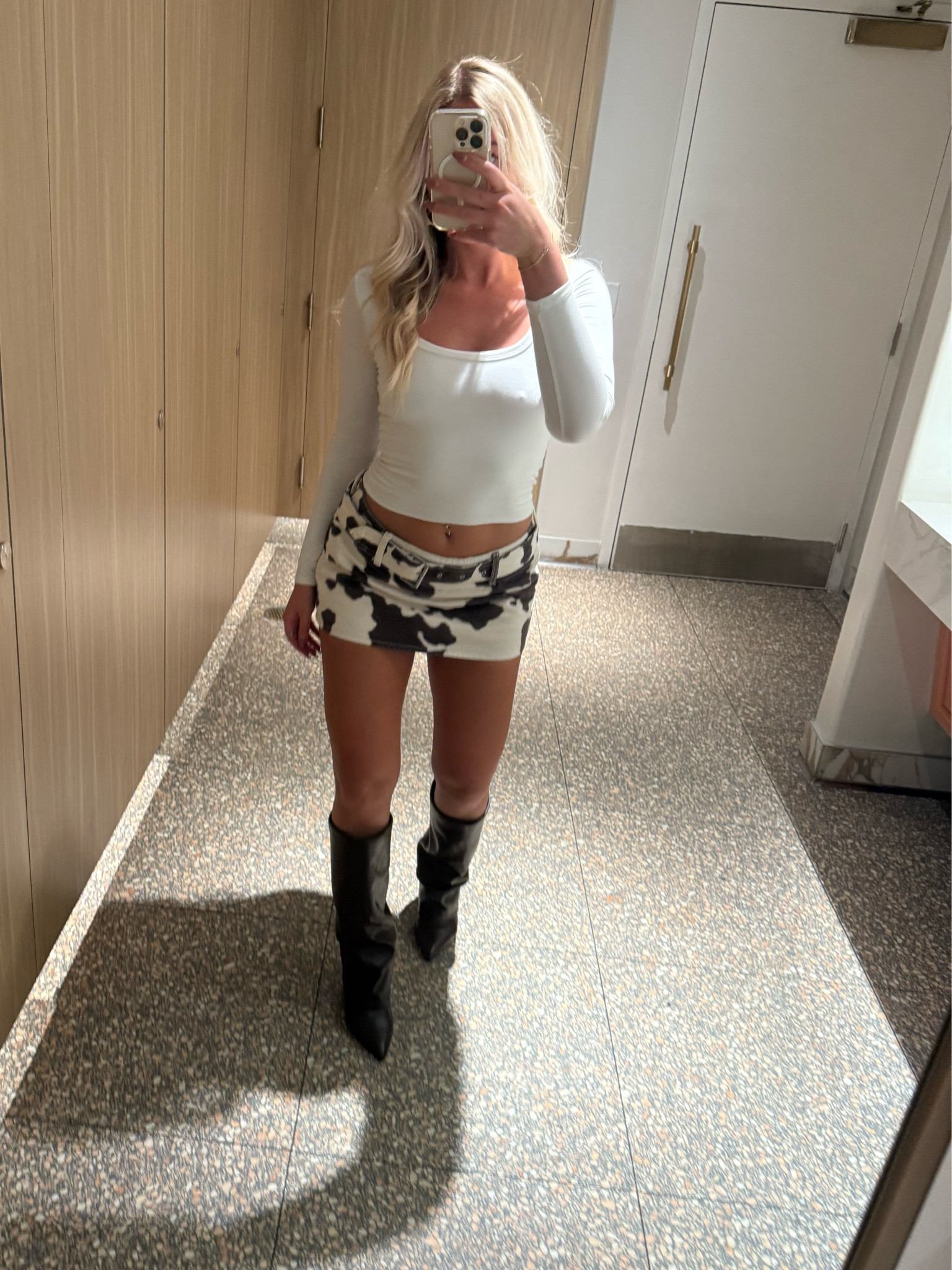 Fall fashion cow print skirt 

#LTKootd #LTKSeasonal #LTKHoliday