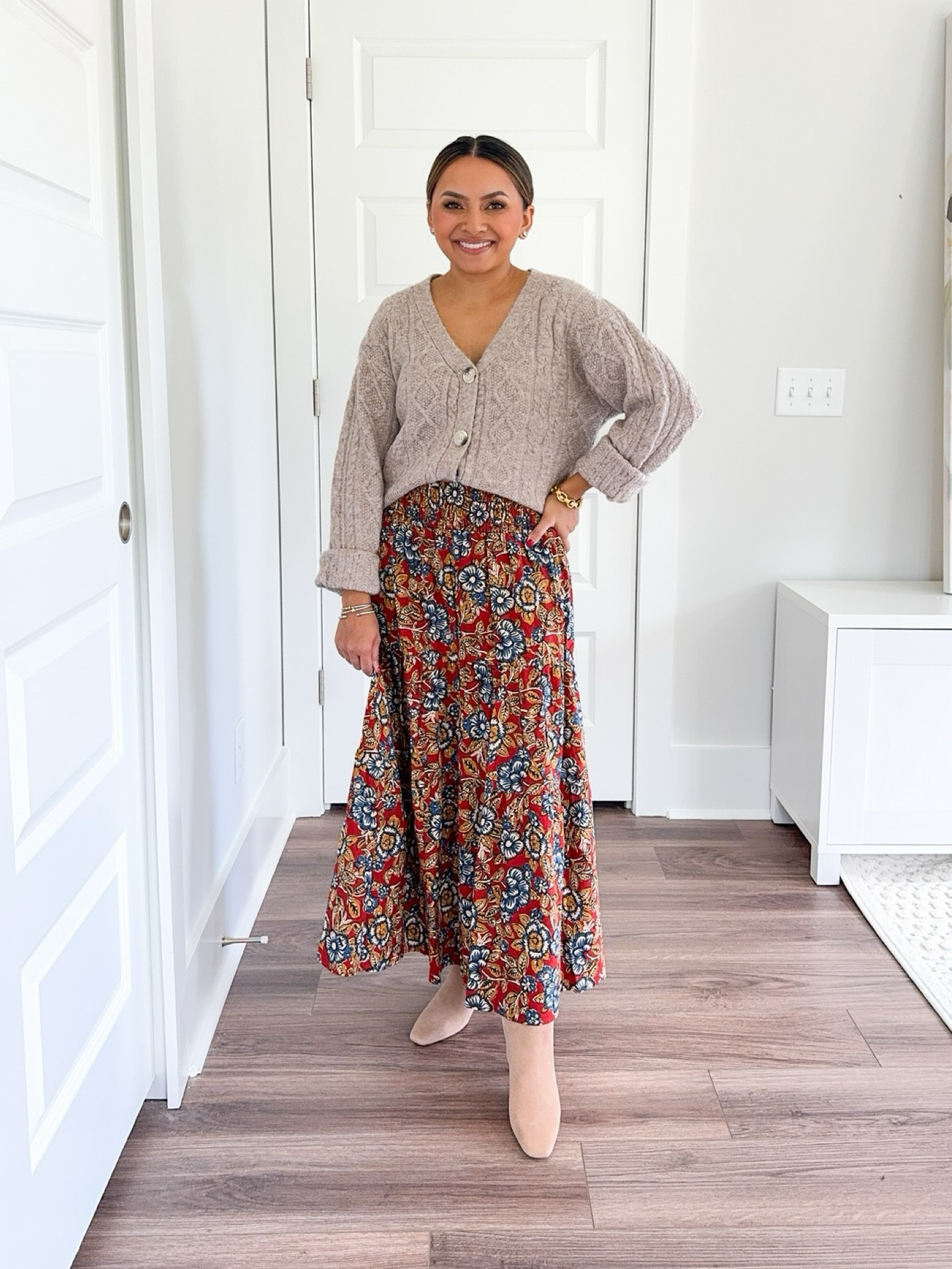 Cable crop cardigan size XS TTS 
Floral linen maxi skirt size XS TTS 
Tan boots size 5.5 TTS

NORDSTROM SALE
NSALE 
Teacher outfits 
Fall outfits 
Fall dress 
Summer sale 

Honey Sweet Petite
Honeysweetpetite 

#LTKSummerSales 

Follow my shop @honeysweetpetite on the @shop.LTK app to shop this post and get my exclusive app-only content!

#liketkit #LTKStyleTip #LTKxNSale
@shop.ltk
https://liketk.it/4L1ie

#LTKxNSale #LTKStyleTip
