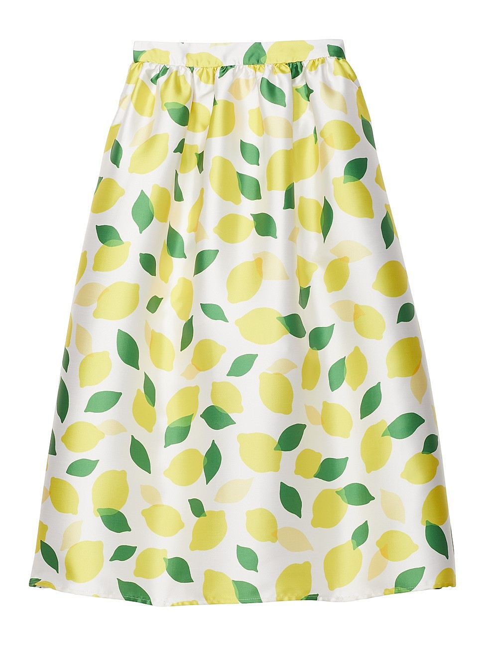 Women's Flared Lemon-Print Midi-Skirt - Cream - Size 2 | Saks Fifth Avenue