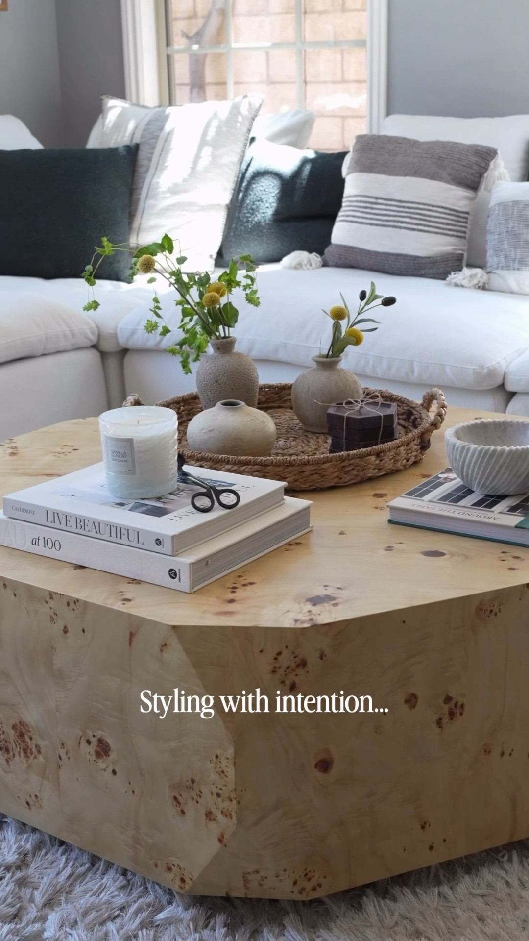 Spring living room refresh with a new coffee table and styling tips. These are all up to 30% off right now at McGee & Co for Memorial Day! Some favorites have been the bud vases and woven tray.

#LTKmomlife #LTKHome #LTKSaleAlert