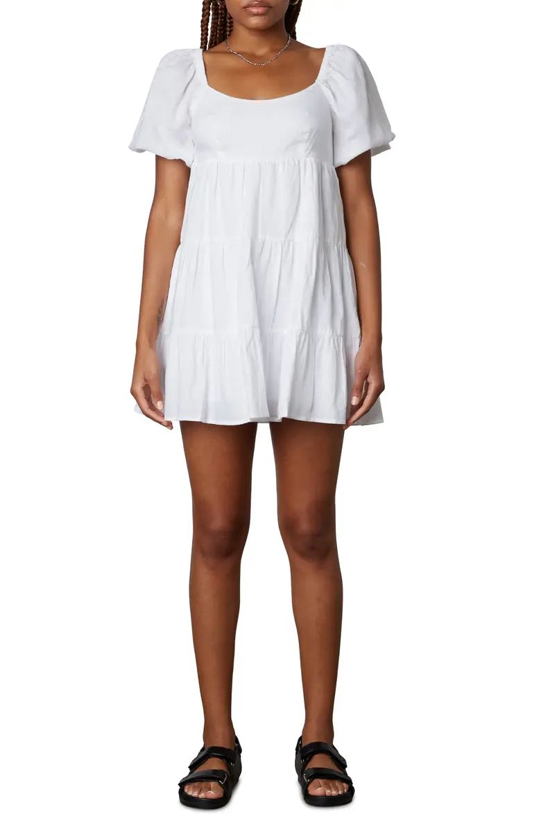 Silvana Ramie & Cotton Babydoll Dress | Nordstrom