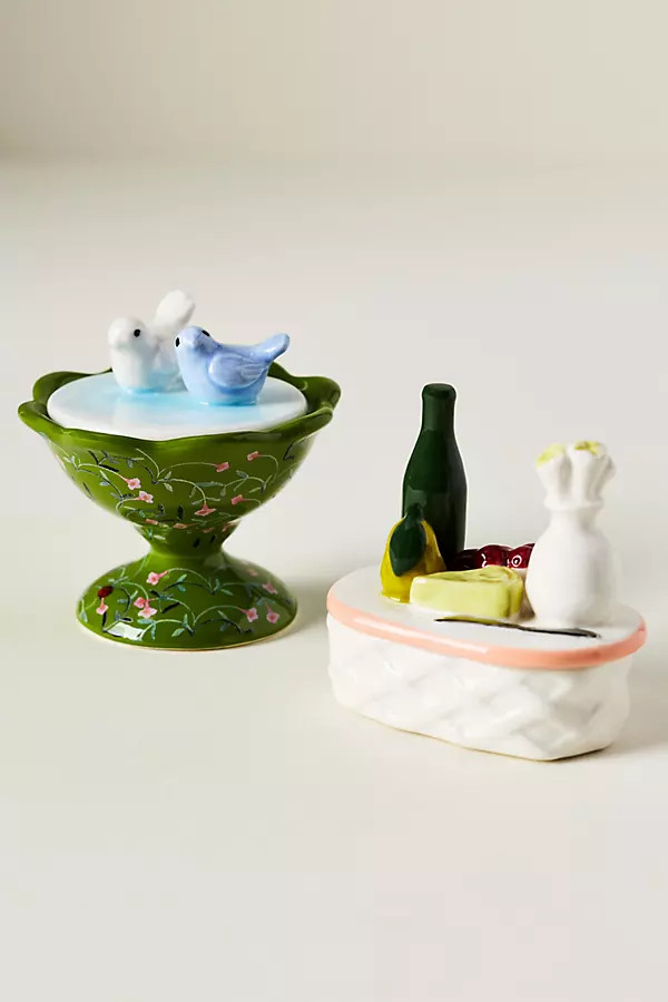 Tiny Stoneware Trinket Box | Anthropologie (US)