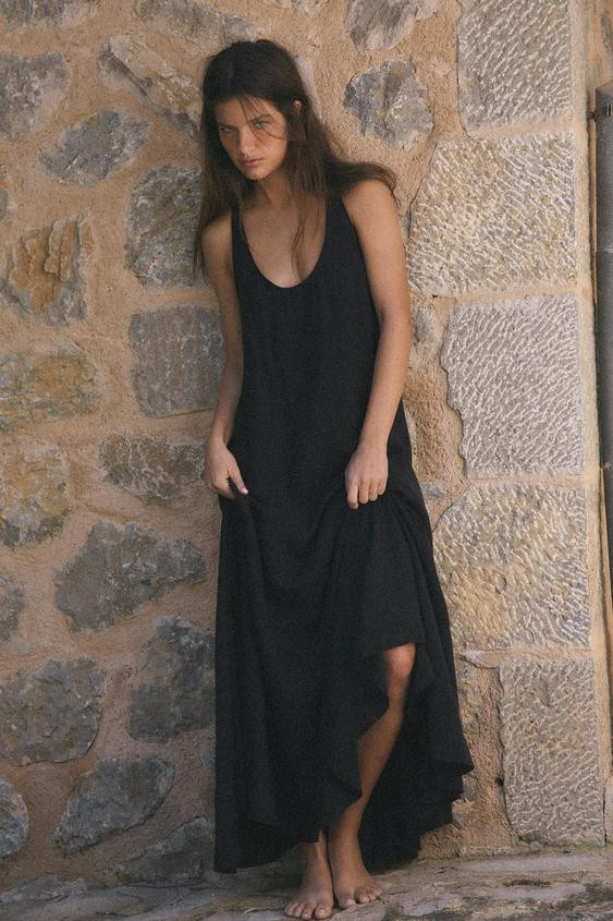 LYOCELL MIDI DRESS | Zara US