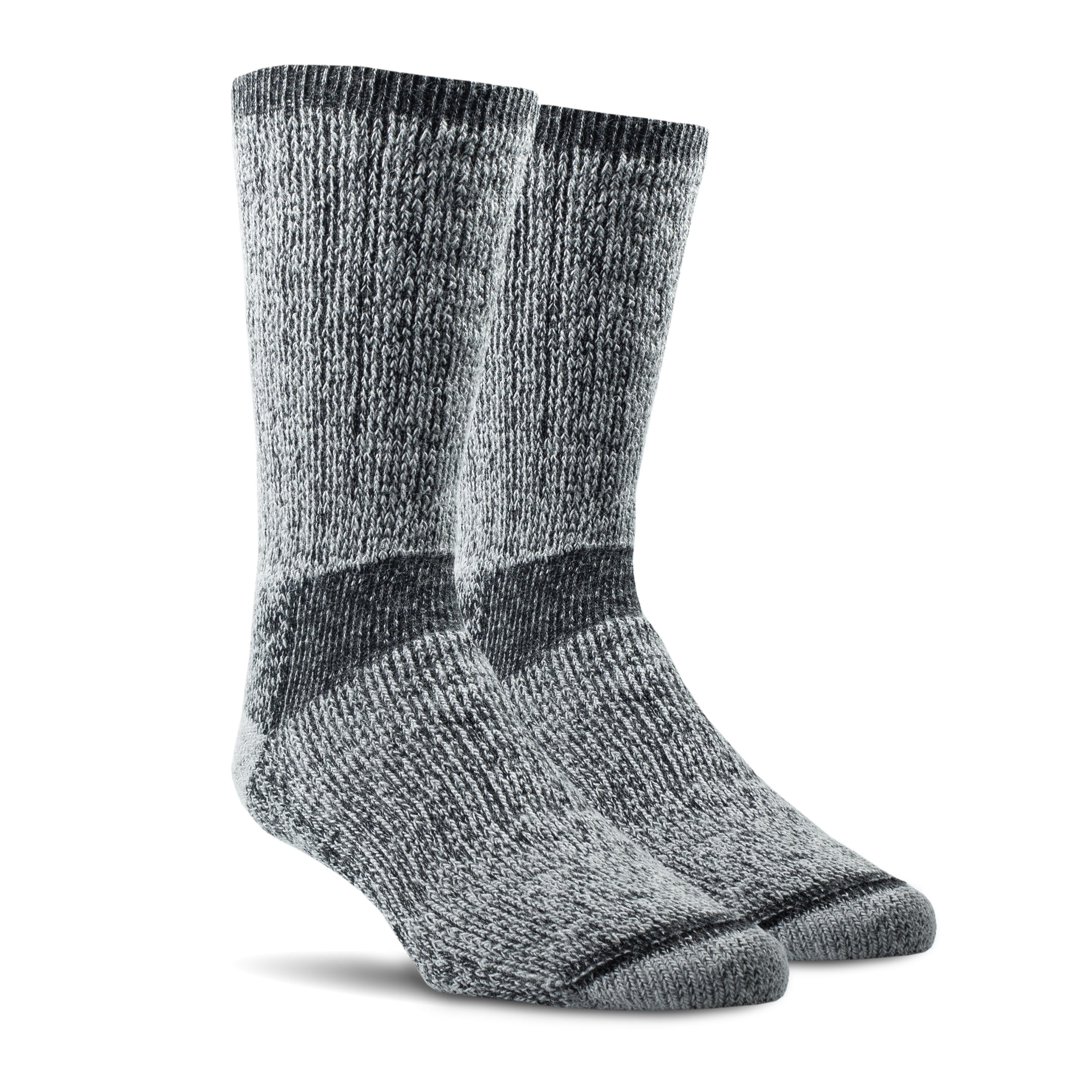 Realtree® Men's 2-Pair Thermal Socks with Polygiene® for Odor Protection (Gray, Size X-Large) | Walmart (US)