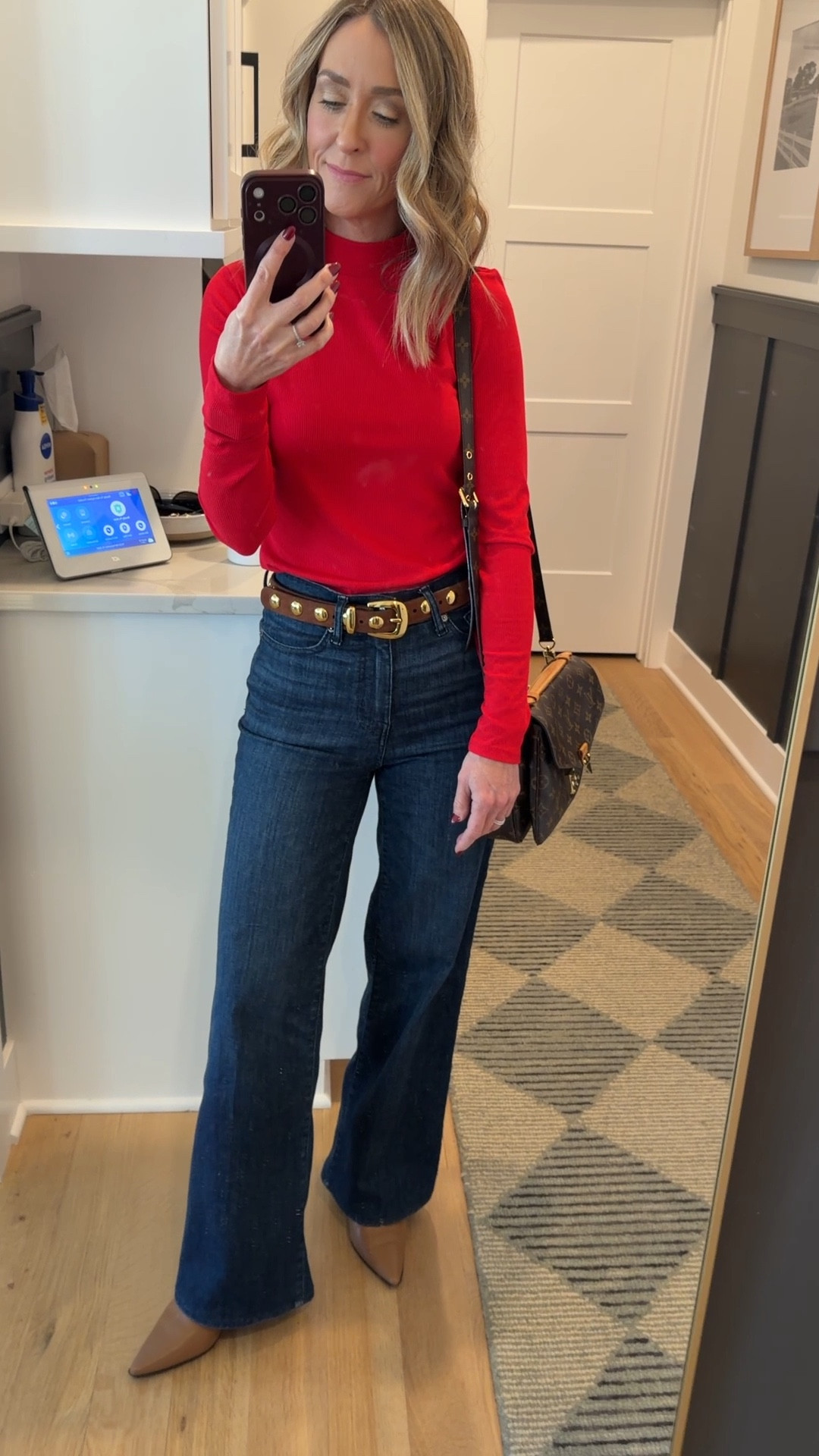 Today’s outfit… High and low! Low, turtleneck from Walmart and jeans from Frame! 

#LTKHoliday #LTKdayinmylife #LTKOver40