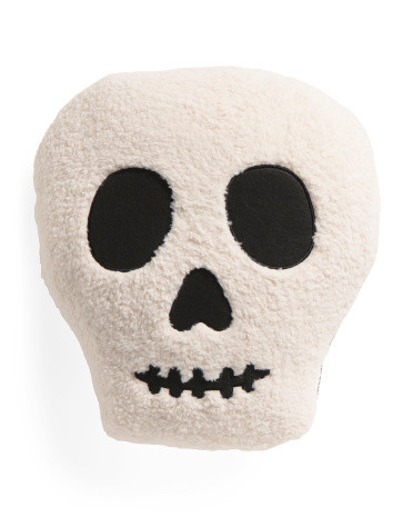 15x18 Skull Shaped Sherpa Pillow | Polyester | Marshalls