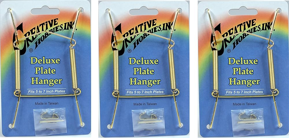 Creative Hobbies® Deluxe Plate Display Hangers, Spring Style - Assembled & Ready to Use - Holds ... | Amazon (US)