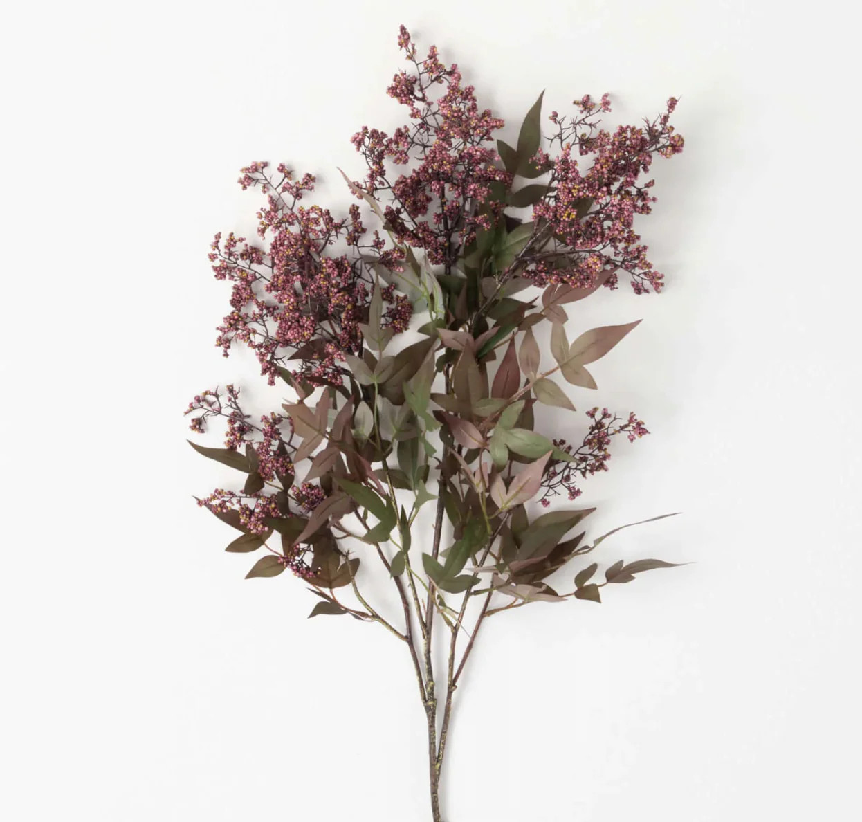 Dusty Plum Berry Spray 47" | Eco Chic Home