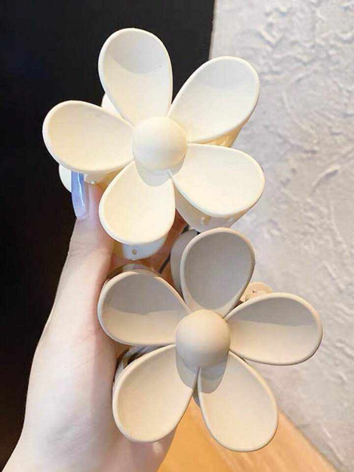 2pcs Summer Beach Holiday Flower Decor Hair Clips Cute | SHEIN