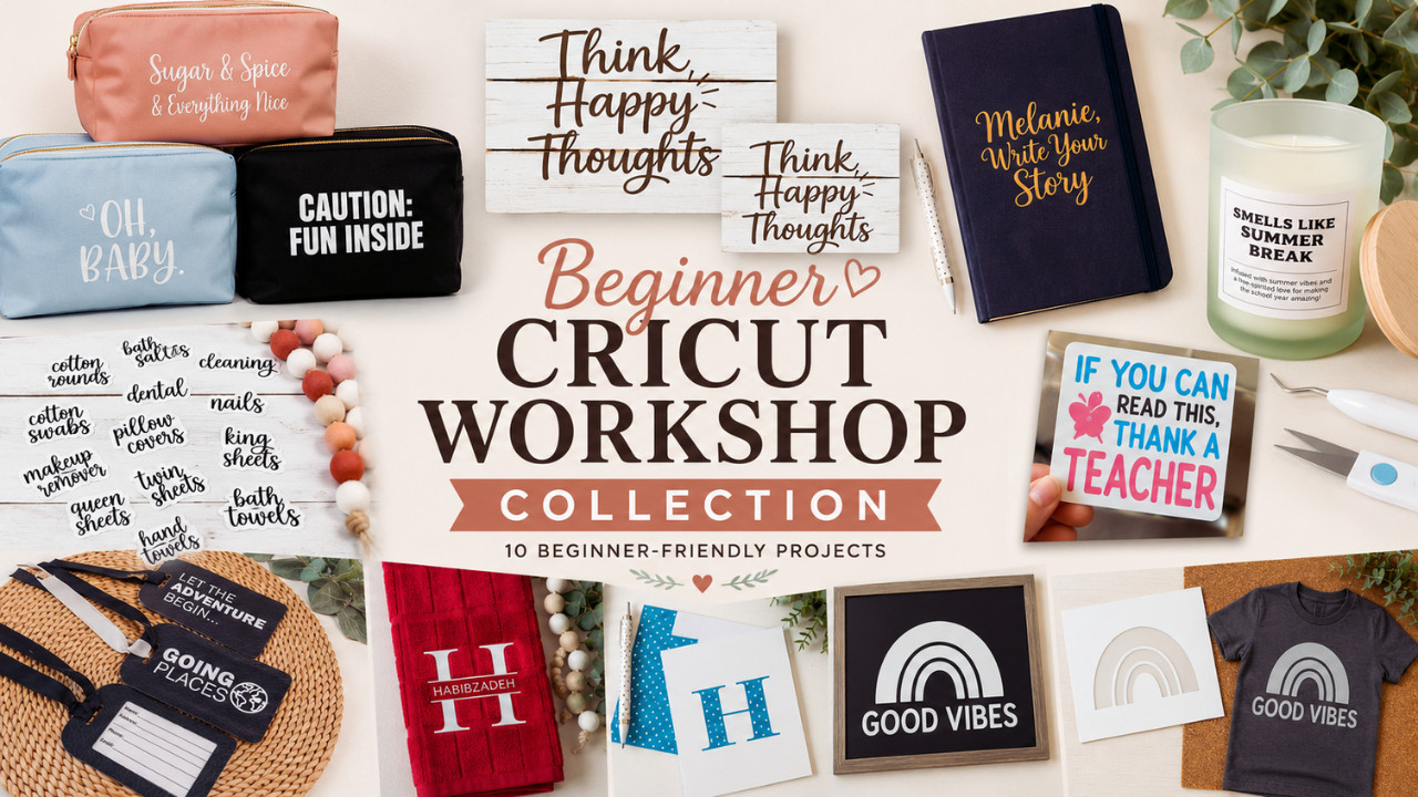 If your Cricut has been sitting on a shelf because you're not sure what to make next... this is for you. 💛
Inside my Beginner Cricut Workshop Collection, you'll get 10 beginner-friendly projects including:
✨ Personalized Kit Bags
✨ Home Organization Labels
✨ Leather Luggage Tags
✨ Personalized Journals
✨ Kitchen Towels
✨ Greeting Cards
✨ And more
Each workshop includes the SVG files and step-by-step video tutorial so you can follow along at your own pace.
The workshops are $14 each individually ($140 total value), but you can get the entire collection for just $47.
If you've been looking for fun Cricut projects to make this summer, this is the easiest way to build your skills without hunting all over YouTube and Pinterest for tutorials.
👉 https://members.simplemadepretty.com/cricut-beginner.../ 

 #LTKmomlife