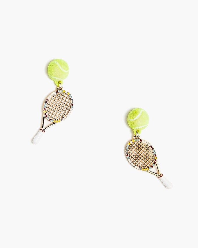 Rhinestone tennis earrings | J.Crew Factory