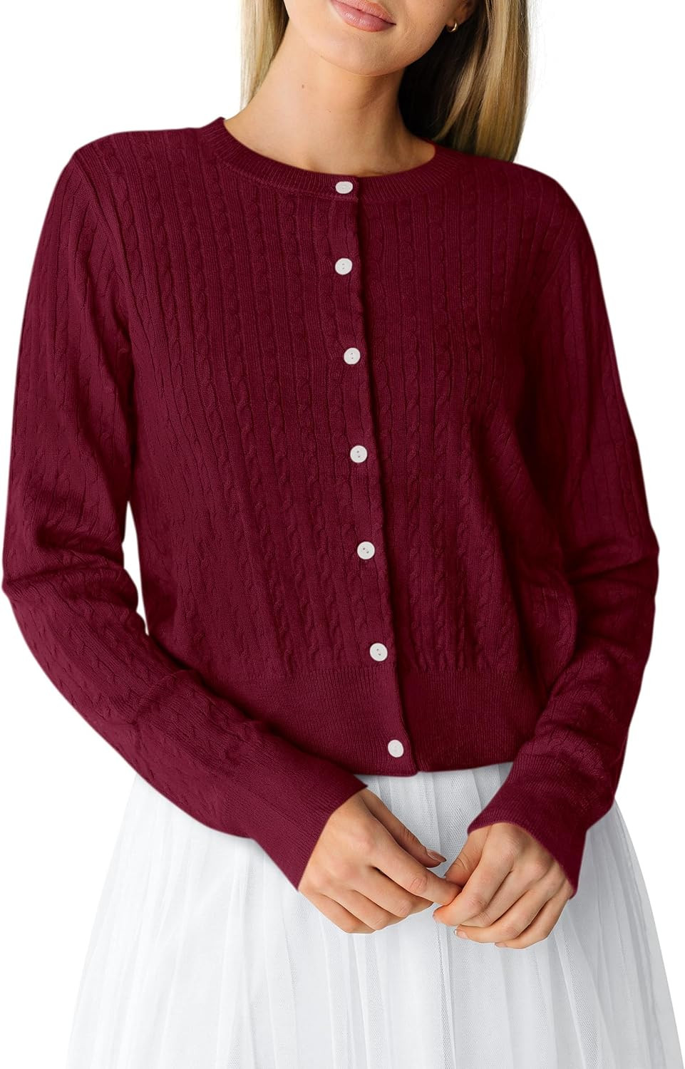 PRETTYGARDEN Women Lightweight Button Up Cardigan Sweaters | Amazon (US)