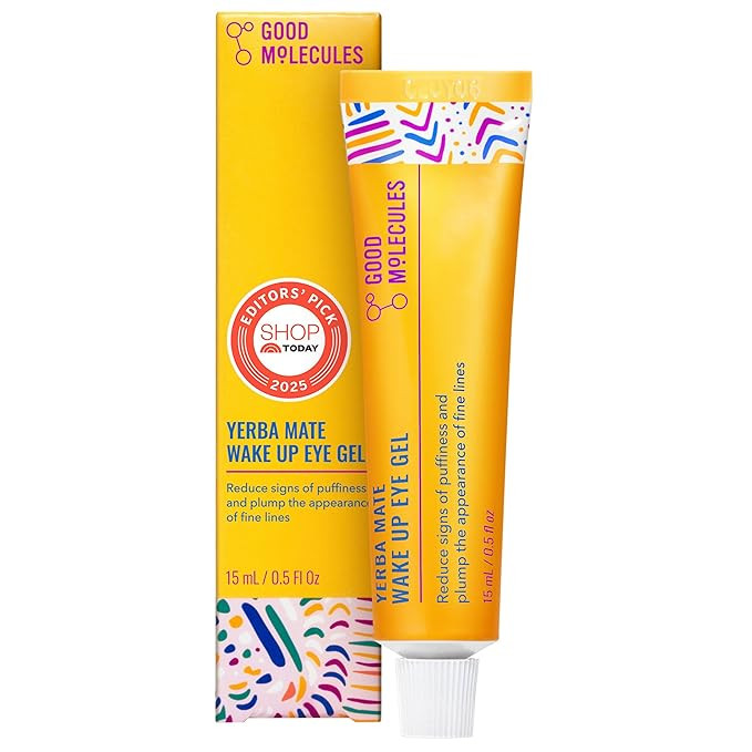 Good Molecules Yerba Mate Wake Up Eye Gel - Hydrating Under Eye Gel Cream with Hyaluronic Acid an... | Amazon (US)