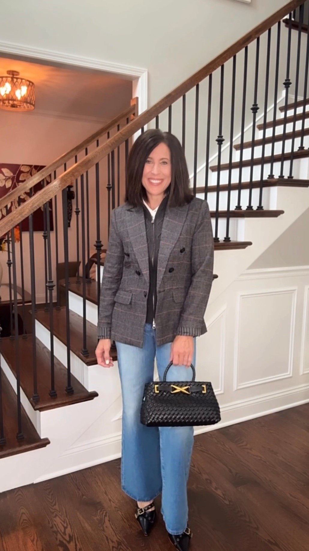 Business casual redefined. It’s a 2 in 1 blazer with a detachable vest! Feeling this fit! Styled with wide leg jeans, a black belt with gold accents, edgy black heels and a black handbag with gold accents! Blazer vibes, boss moves. Click on my LTK link in my bio for all shopping links!

#fashion #blazerstyle #styleinspo #blazer #jeans #handbag #heels #streetstyle #fashioninspo #jacket #ootd #businesscasual 


#LTKU #LTKootd #LTKWorkwear