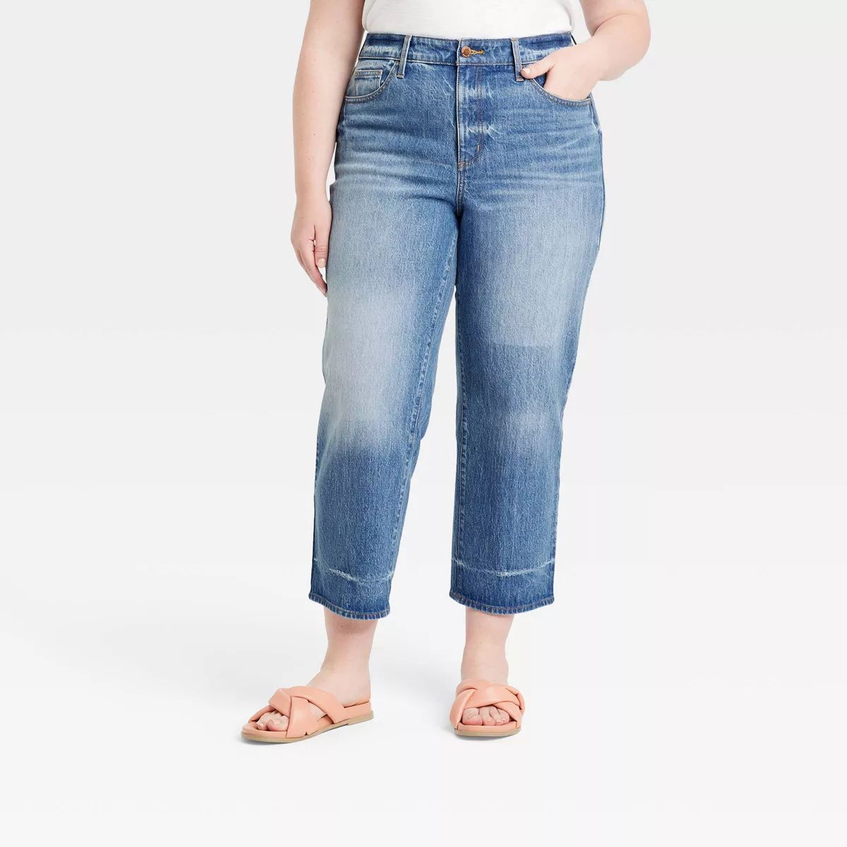 Women's Super-High Rise Vintage Straight Jeans - Universal Thread™ Medium Wash | Target