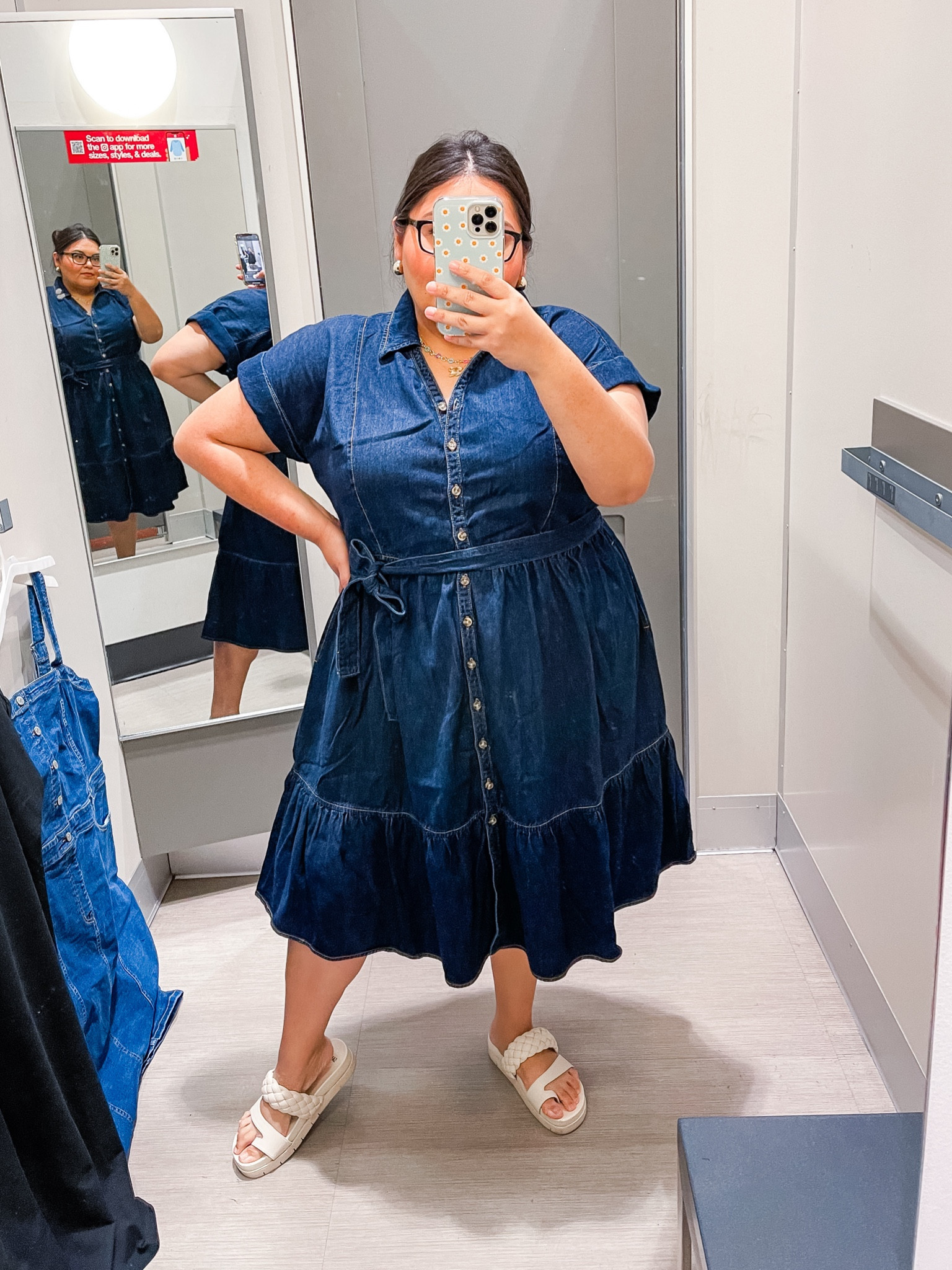 This denim dress would be a perfect church outfit or teacher outfit! 
Wearing a size 2x
Plus size denim dress, Target Style, Target 

#LTKPlusSize #LTKSeasonal #LTKFindsUnder50