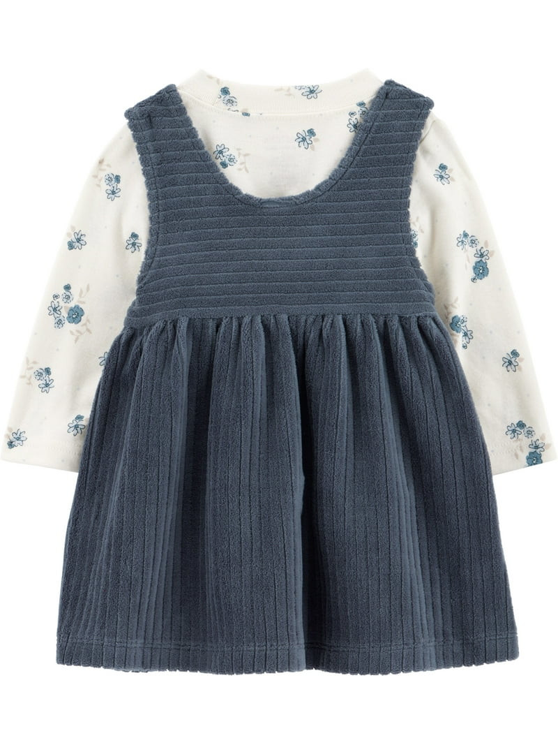 Carter's Child of Mine Baby Girl and Toddler Dress Set, 3-Piece, Sizes 0/3-24 Months | Walmart (US)