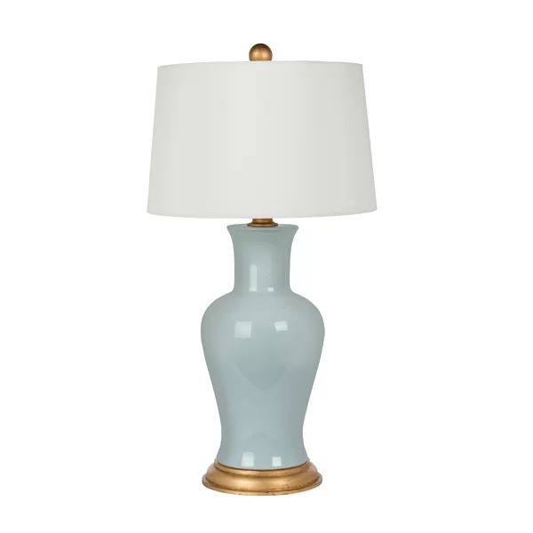 Amelie 29" Light Blue/Gold Table Lamp | Wayfair Professional