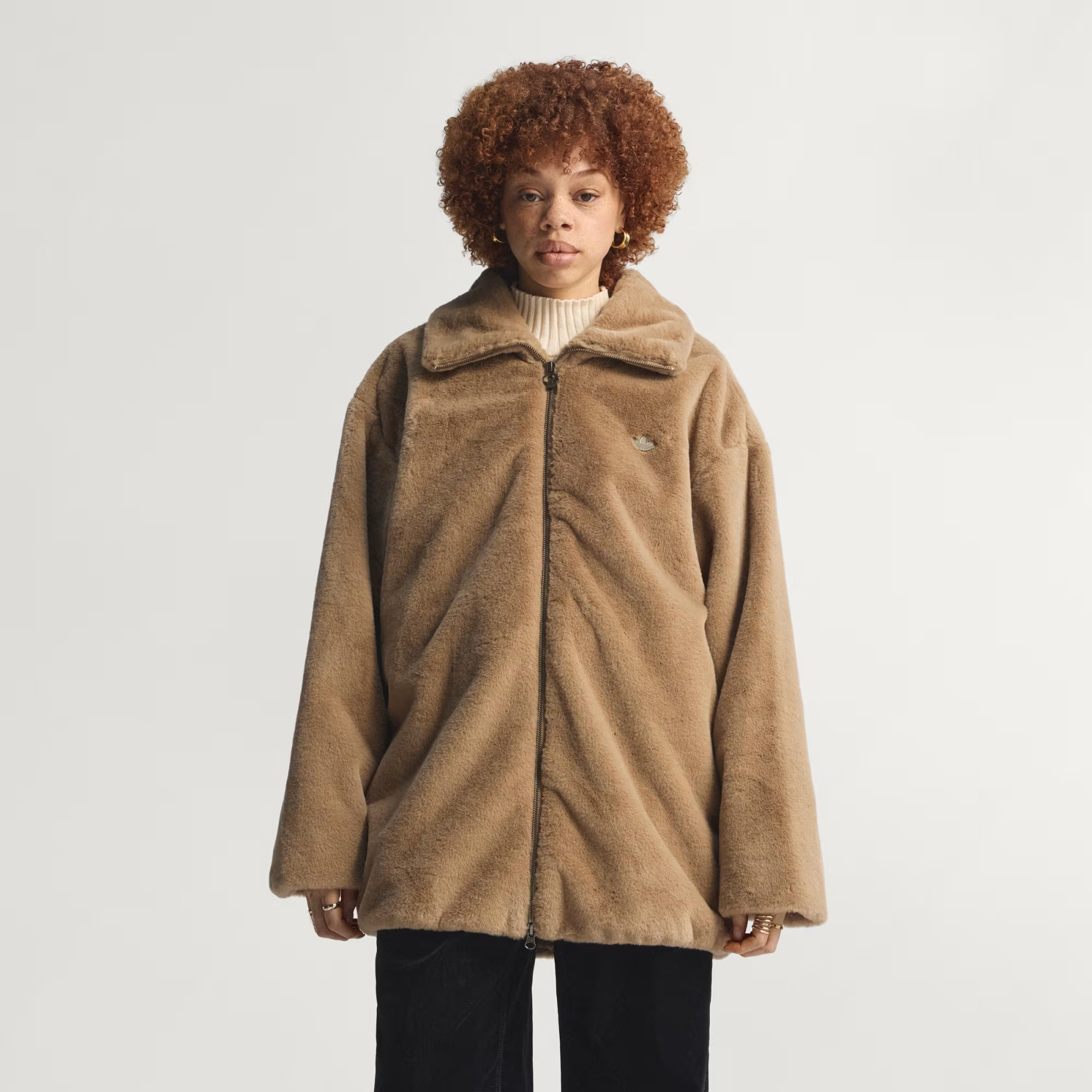 adidas Fur Jacket - Brown | Free Shipping with adiClub | adidas US | adidas (US)