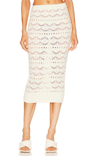 Talmai Pointelle Midi Skirt | Revolve Clothing (Global)