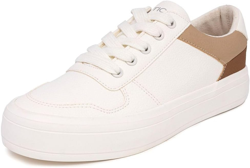 Nautica Women’s Lace-Up Platform Fashion Sneakers – Low-Top Casual Walking & Tennis Shoes Pla... | Amazon (US)