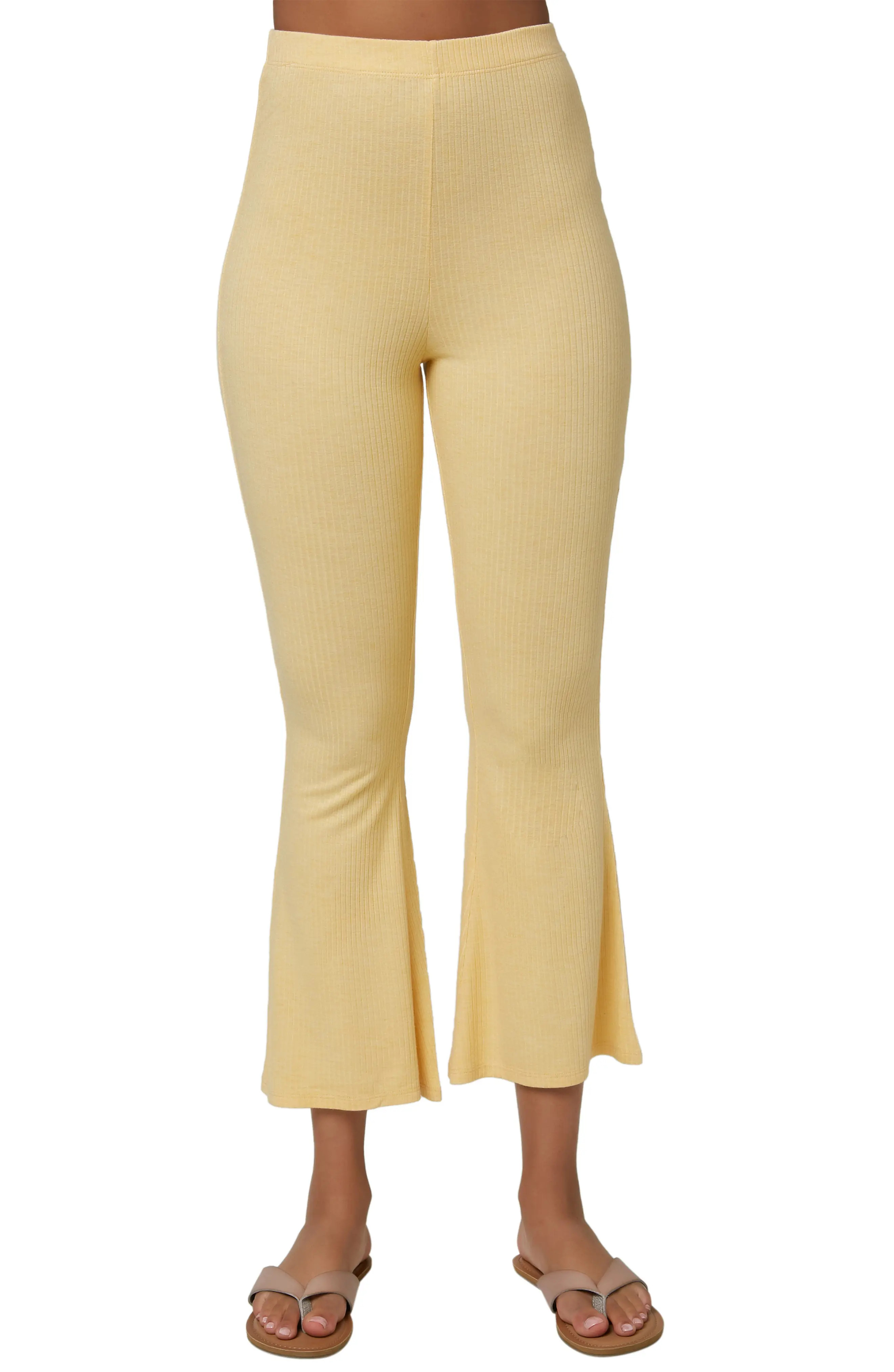Women's O'Neill Dallen Knit Pants, Size Small - Yellow | Nordstrom