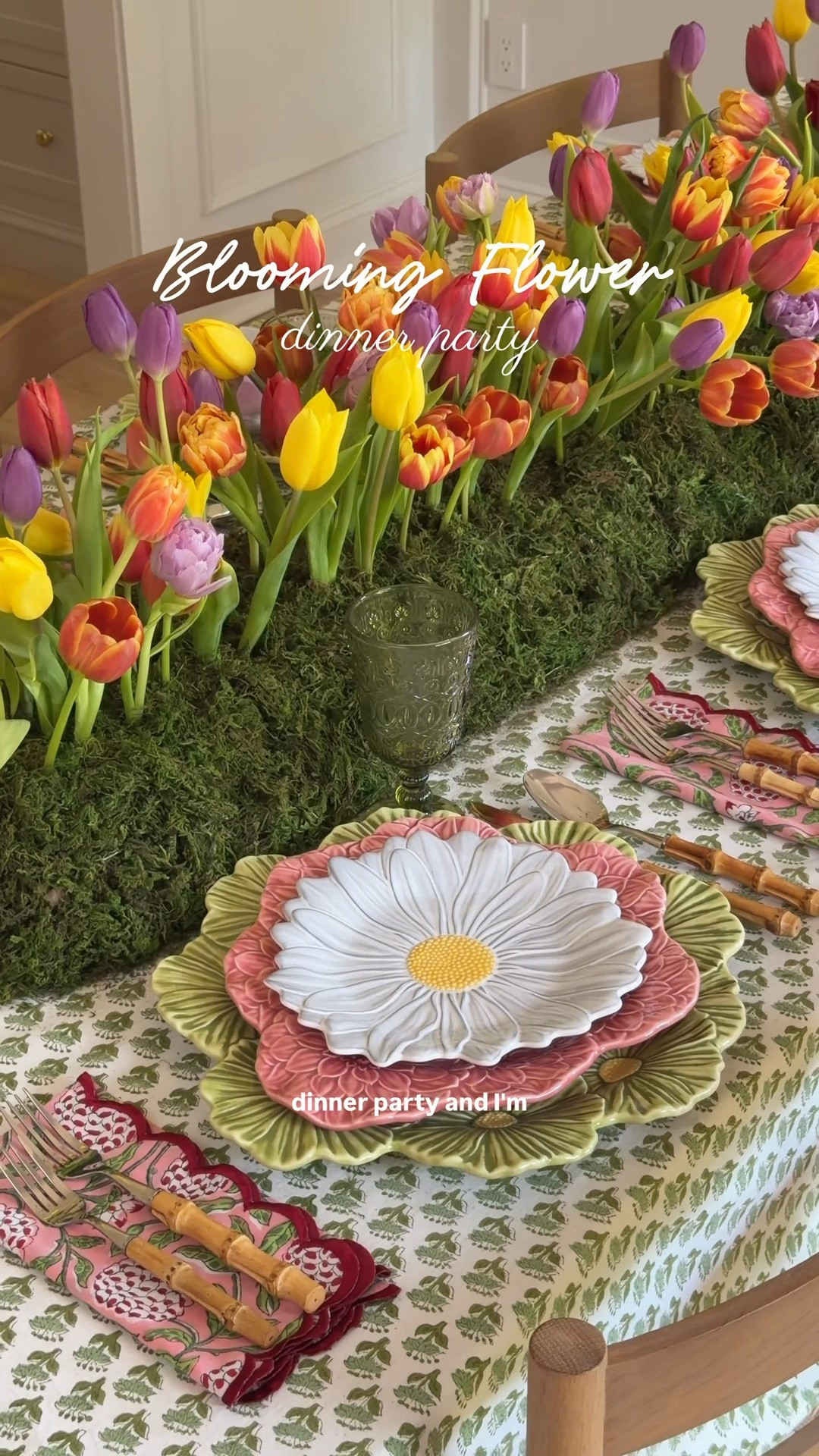 Blooming flower dinner party!