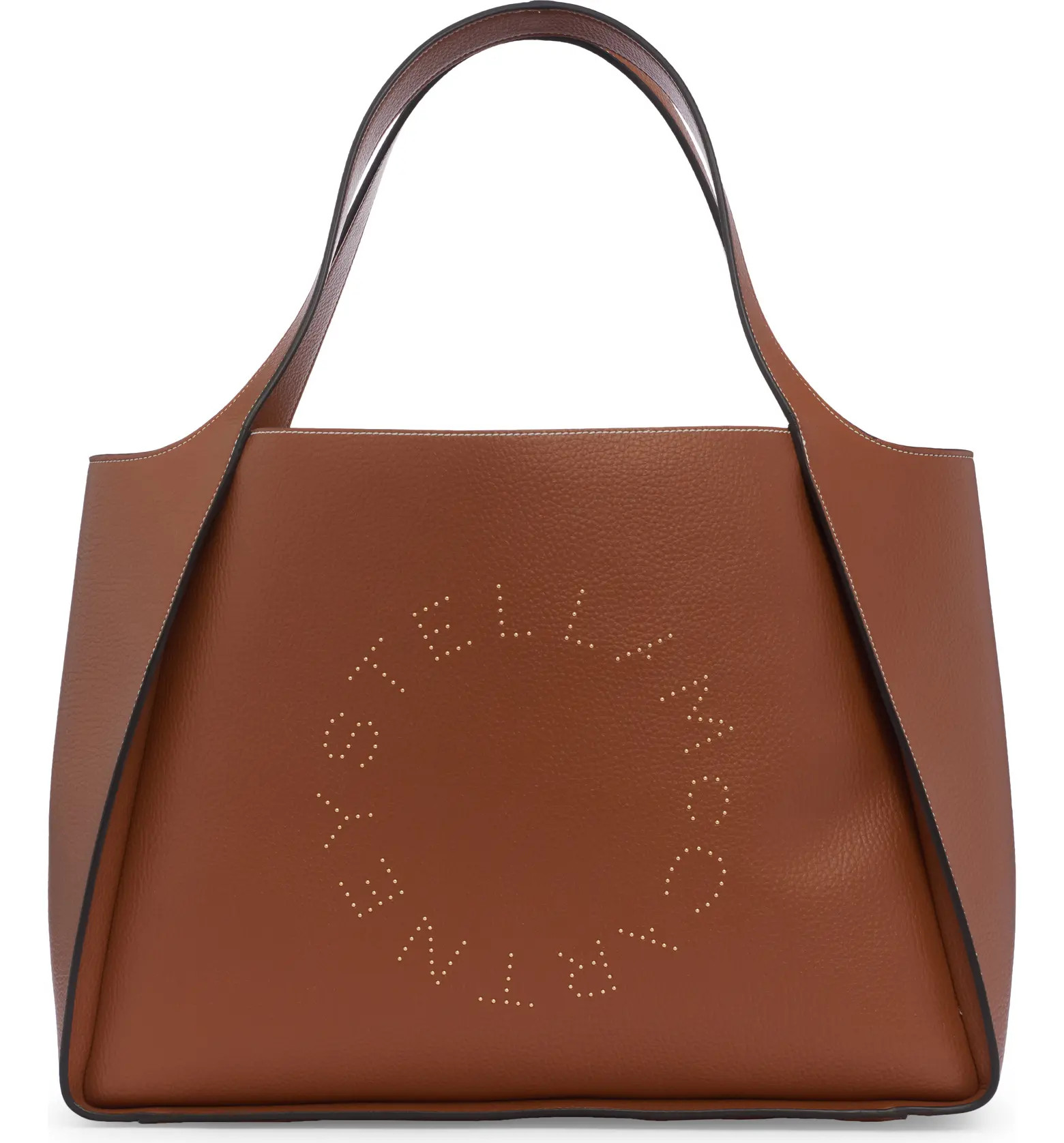 Studded Logo Faux Leather Tote | Nordstrom