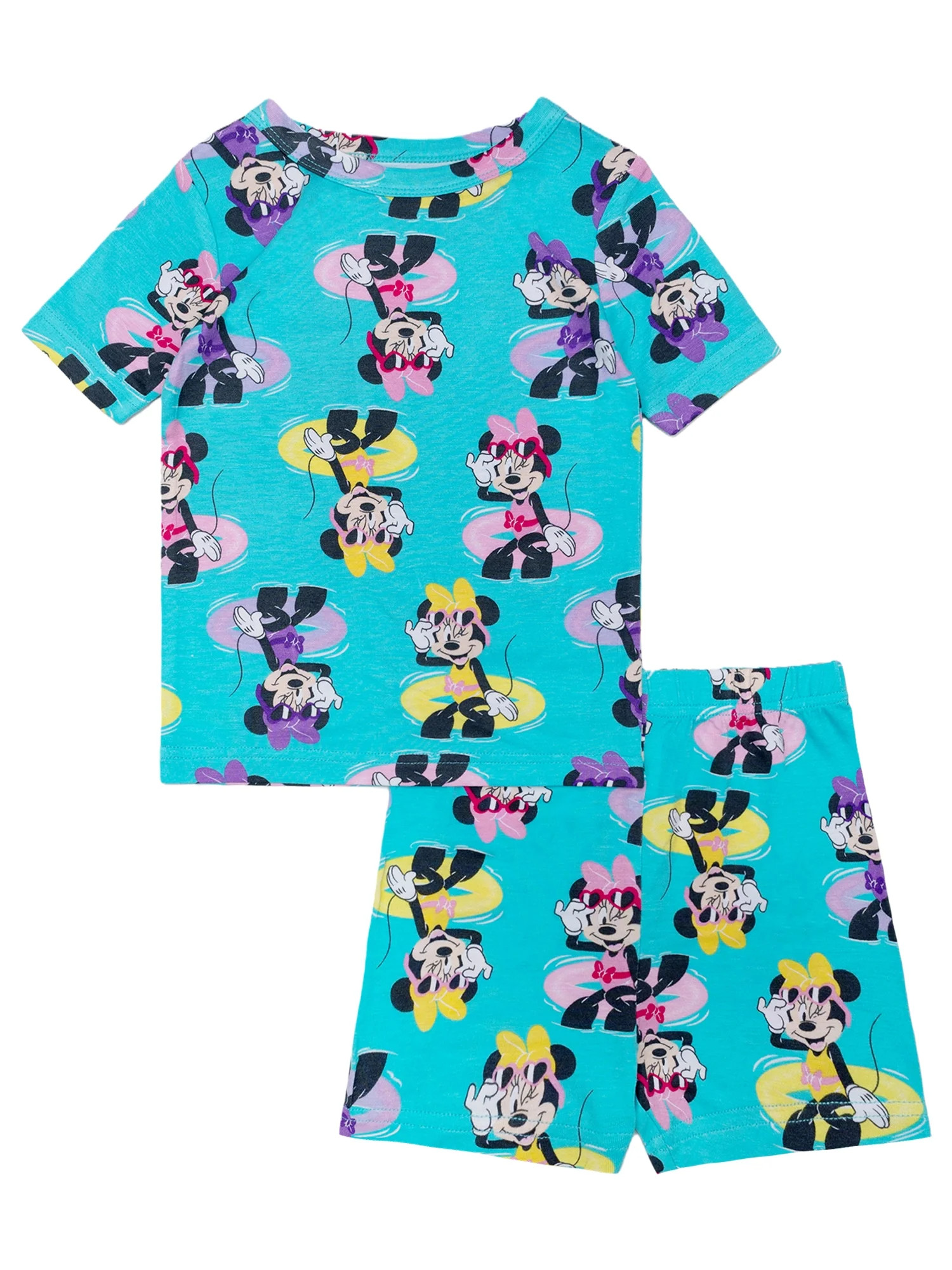 Character Toddler Tee and Shorts Viscose Pajama Set, 2-Piece, Sizes 12M-5T - Walmart.com | Walmart (US)