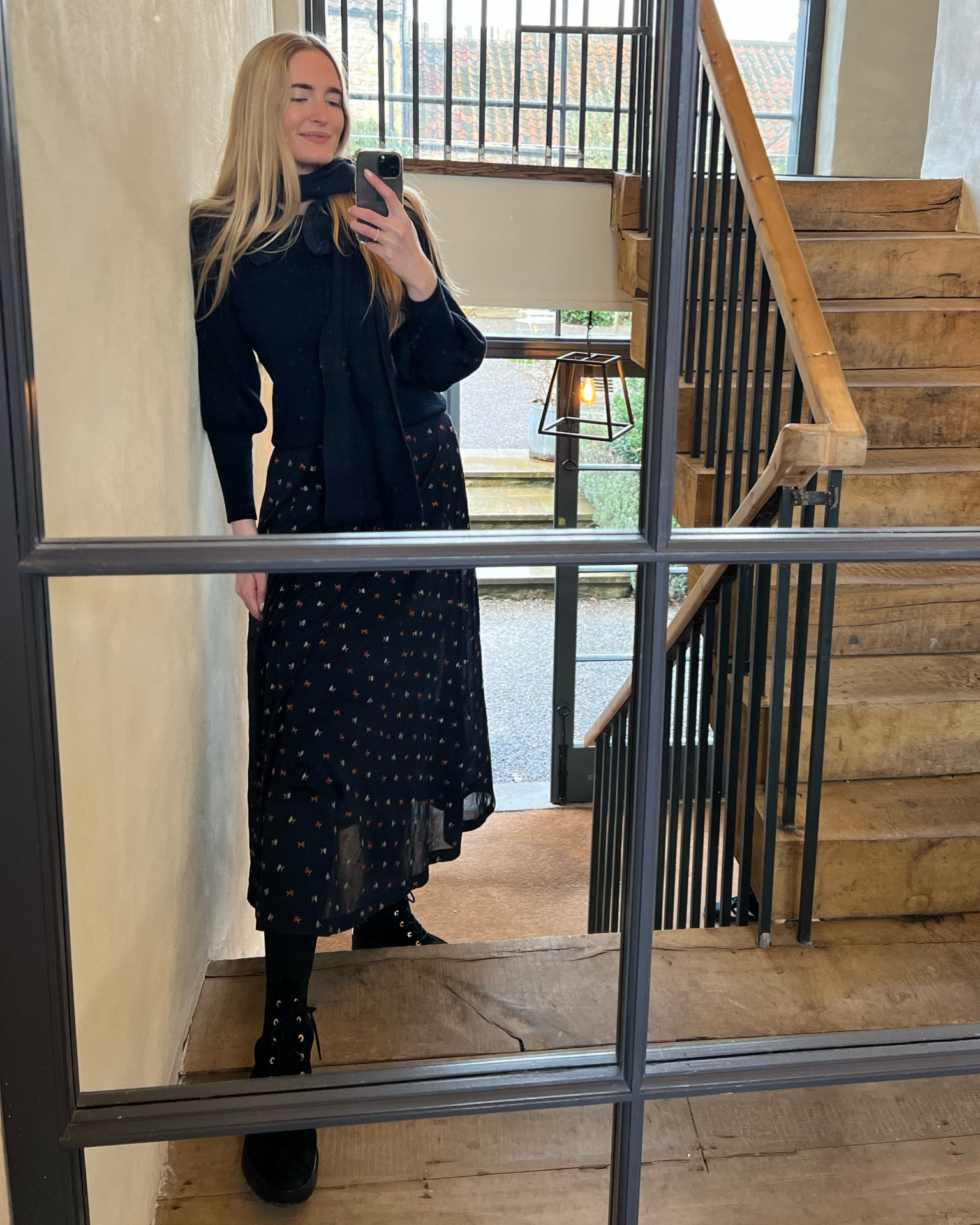 Midi dress, knitwear, scarf & ankle books - my go to winter wardrobe 🤍🍁❄️🧣 #stuartweitzman #doën #cefinn #knitwear #winterlook 

#LTKSeasonal #LTKsalealert