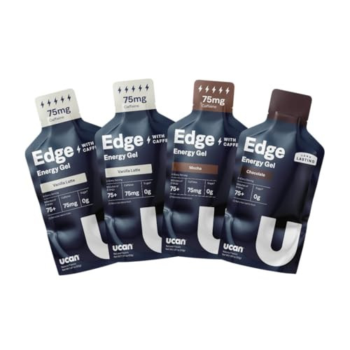 UCAN Edge Caffeinated Energy Gel Trial Pack (4, 2 Ounce Packets) for Running, Training, Workouts, Fitness, Cycling, Crossfit | Sugar-Free, Vegan, & Keto Friendly Energy | Amazon (US)
