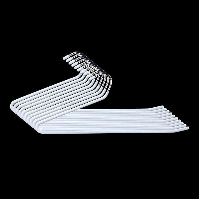 JOYBOS Jean Hangers for Closet 10 Pack - Space Saving Hanger for Pants - Non Slip Open End Stainl... | Amazon (US)