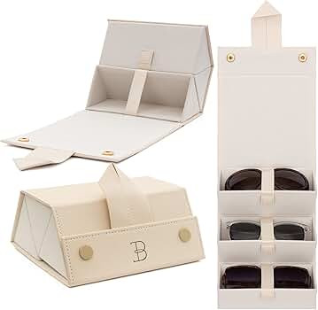 BOSHKU Sunglasses Organizer Case Men Women EyeGlass Holder Storage Travel Case | Amazon (US)