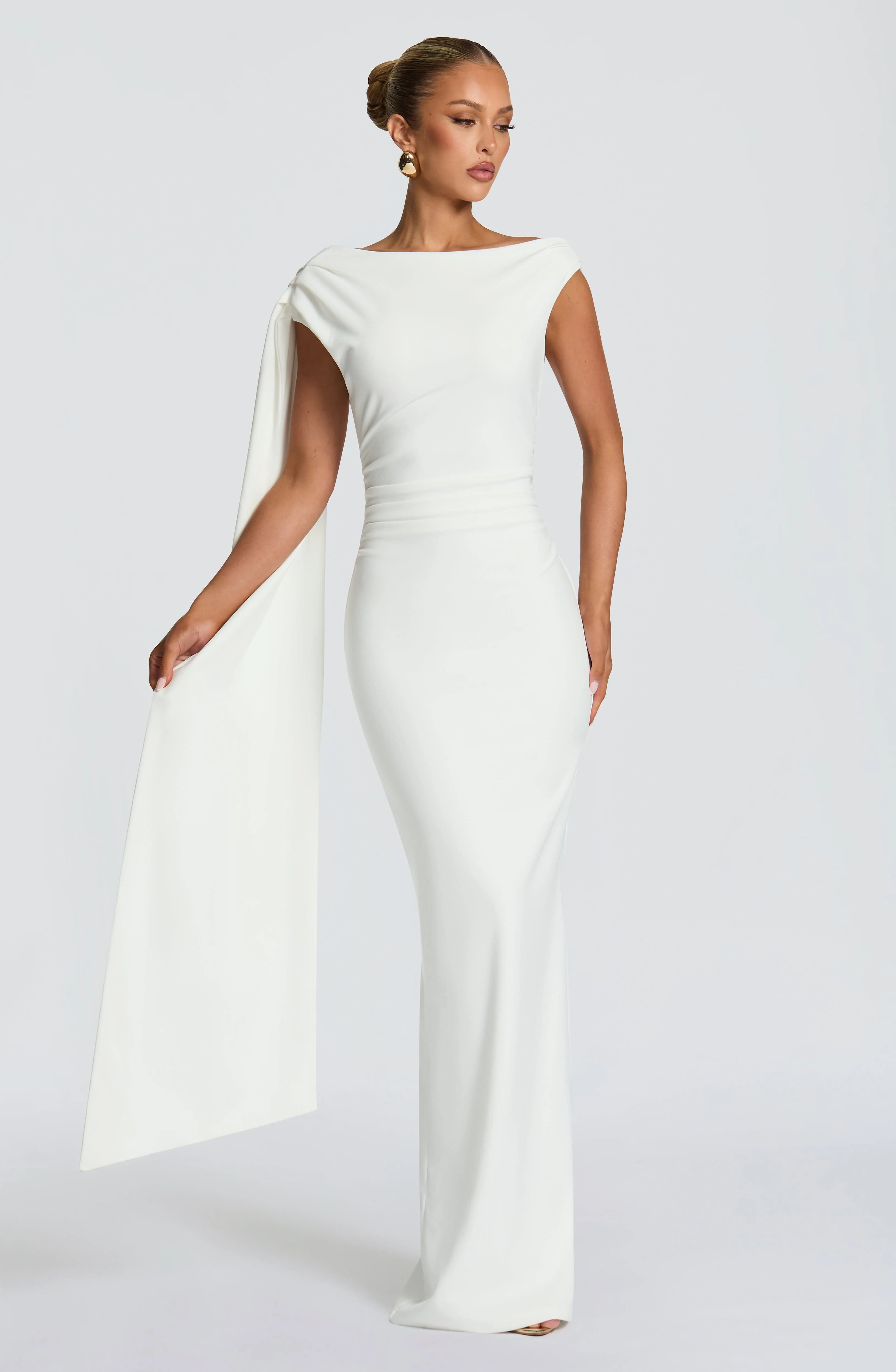 Kylie Maxi Dress - Ivory | Babyboo (global)