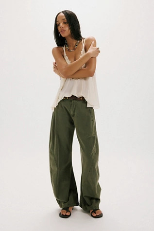 Spotlight Washed Barrel Chino Trousers | Free People (UK)