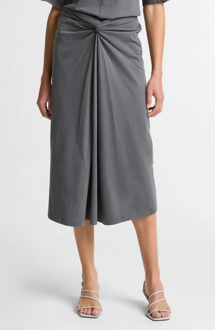 Twist Front Midi Skirt | Nordstrom