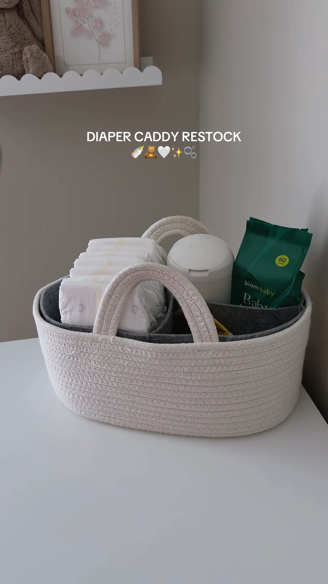 diaper caddy restock of all of the essentials 🥰

#LTKBaby #LTKHome #LTKmomlife