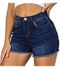 VIPONES Women Mid Rise Jeans Shorts Frayed Raw Hem Summer Stretchy Casual Denim Shorts | Amazon (US)