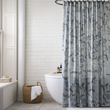 Batik Floral Shower Curtain | West Elm (US)
